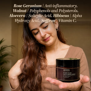 Potent Potions Kumkumadi Face & Body Scrub media