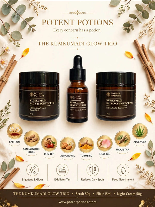 The Kumkumadi Glow Trio detail