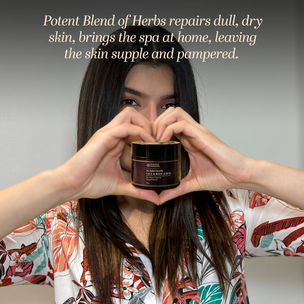 Potent Potions Kumkumadi Face & Body Scrub detail