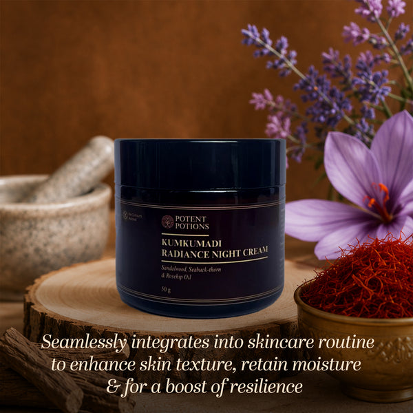 Potent Potions Kumkumadi Radiance Night Cream detail