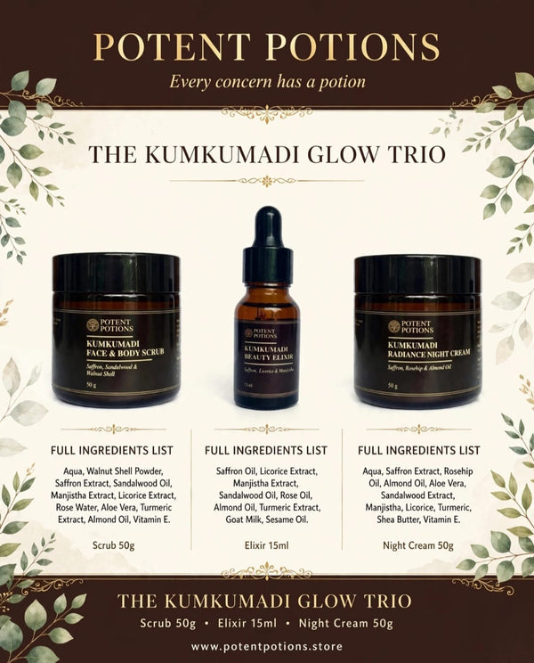 The Kumkumadi Glow Trio